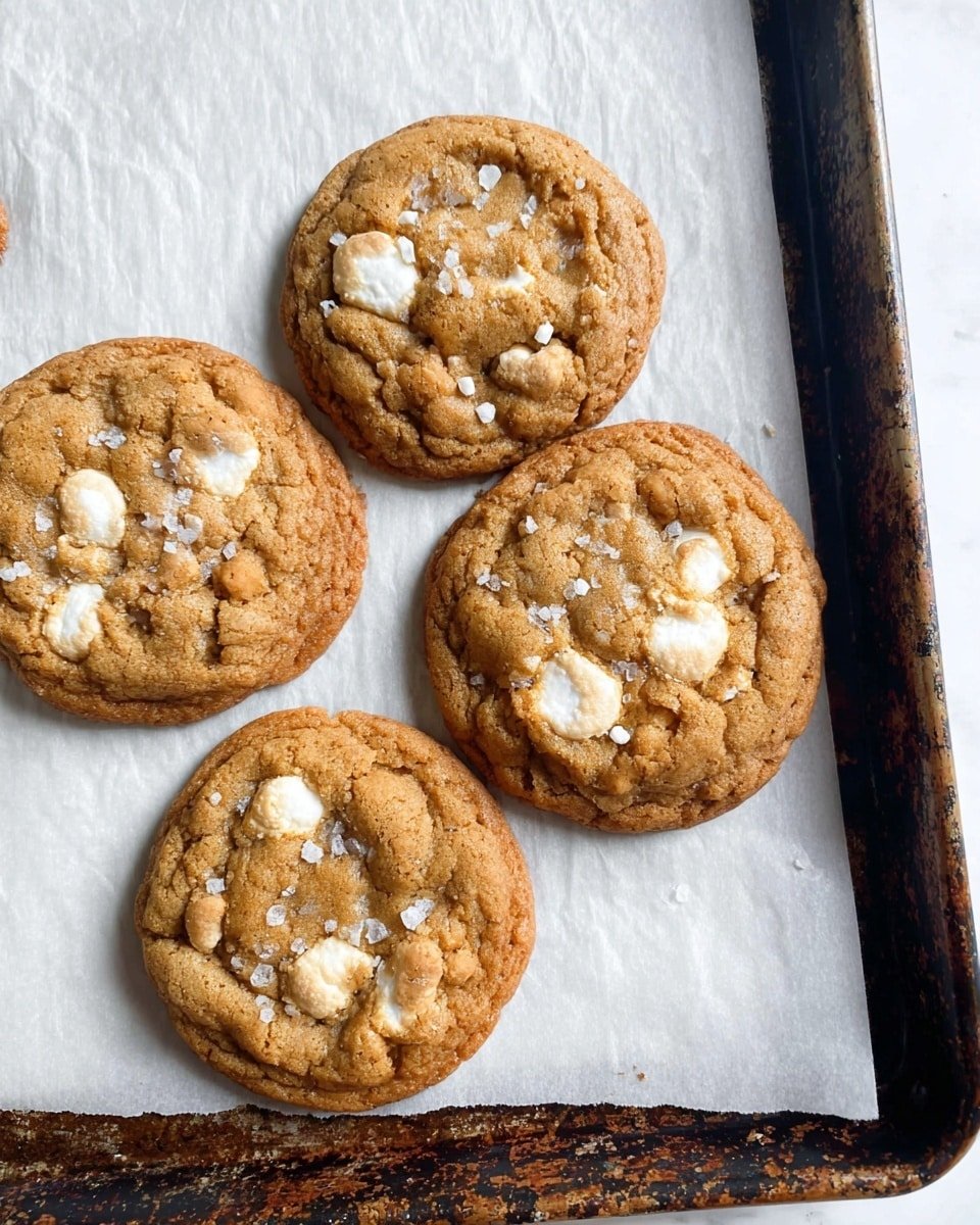 Marshmallow Crispy Cookies Recipe - Recipe Image — Marshmallow Crispy Cookies, marshmallow crispy cookies recipe, easy marshmallow cookies, chewy crispy rice cookies, fun dessert recipes