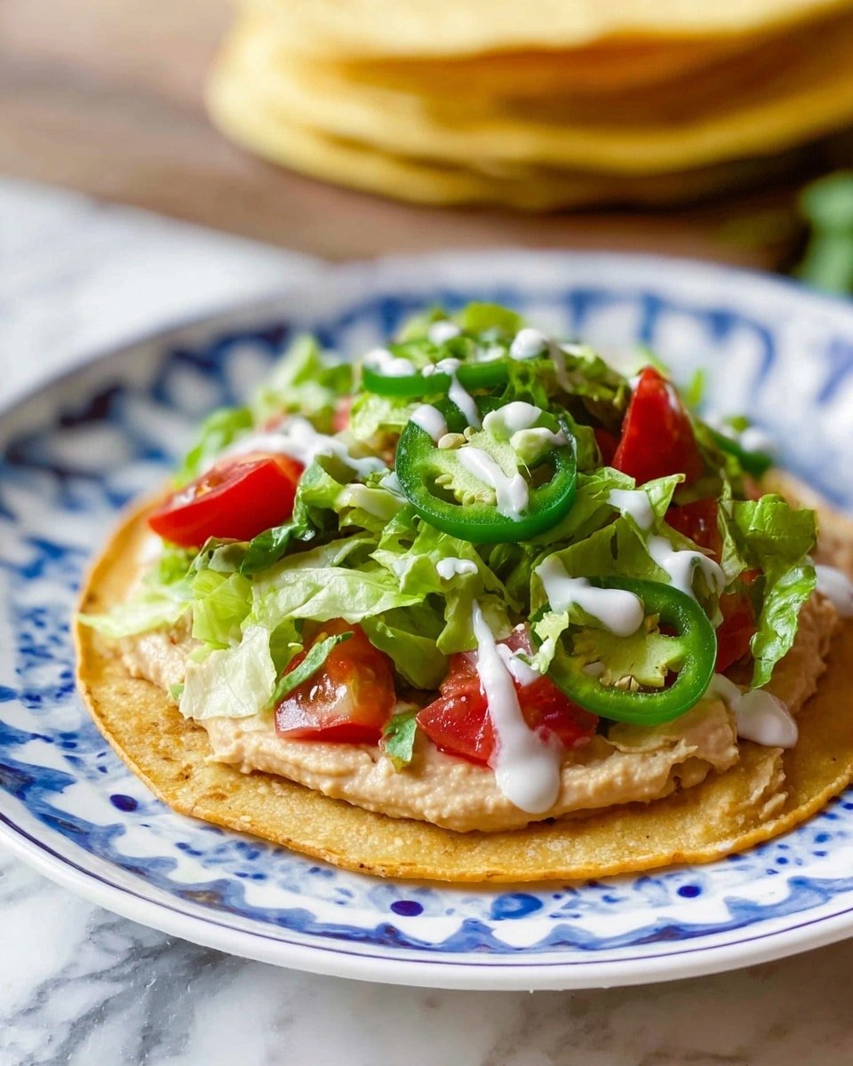 Rotisserie Chicken Tostadas Recipe - Recipe Image — Rotisserie Chicken Tostadas, chicken tostadas recipe, easy chicken tostadas, crispy chicken tostadas, quick dinner ideas with rotisserie chicken
