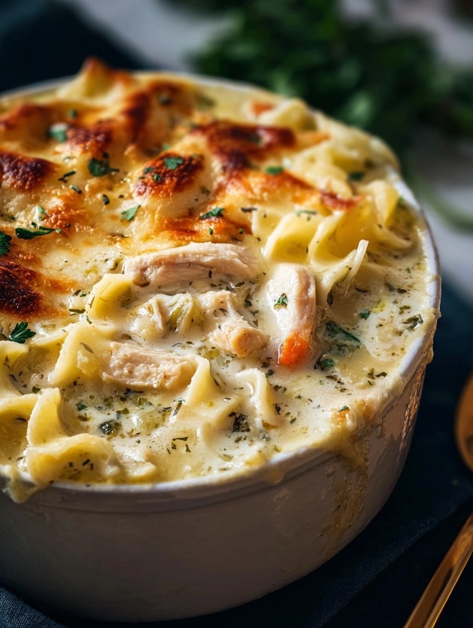 White Chicken Lasagna Soup Recipe - Recipe Image — White Chicken Lasagna Soup, creamy chicken lasagna soup, easy lasagna soup recipe, comforting chicken soup, cheesy pasta soup