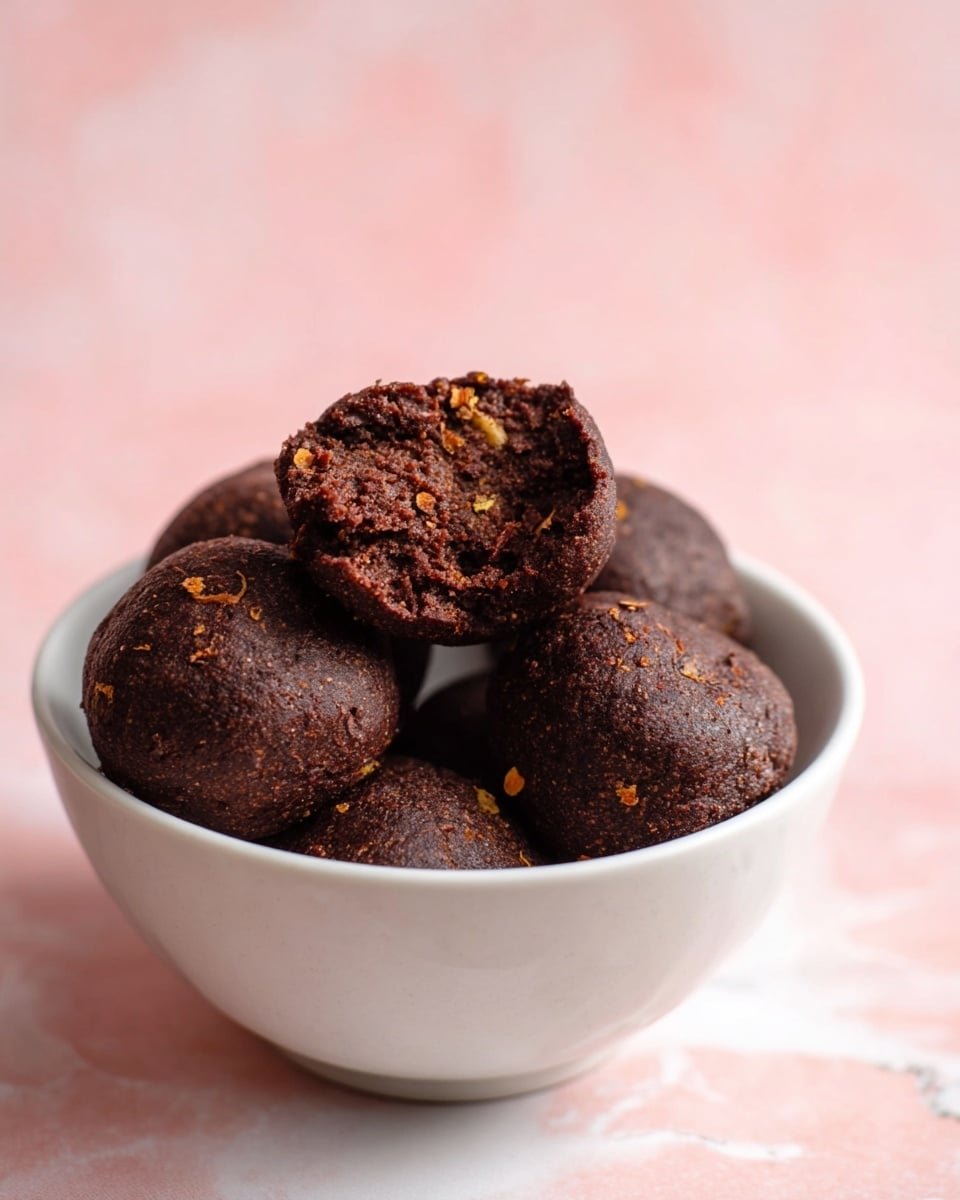 Brownie Batter Protein Balls Recipe - Recipe Image — Brownie Batter Protein Balls, healthy no-bake snacks, protein snack ideas, chocolate energy bites, quick healthy treats