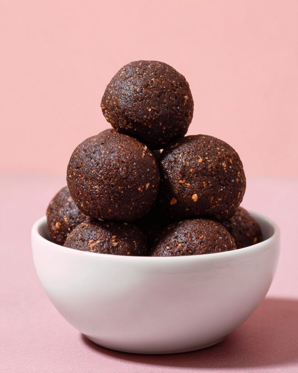 Brownie Batter Protein Balls Recipe - Recipe Image — Brownie Batter Protein Balls, healthy no-bake snacks, protein snack ideas, chocolate energy bites, quick healthy treats
