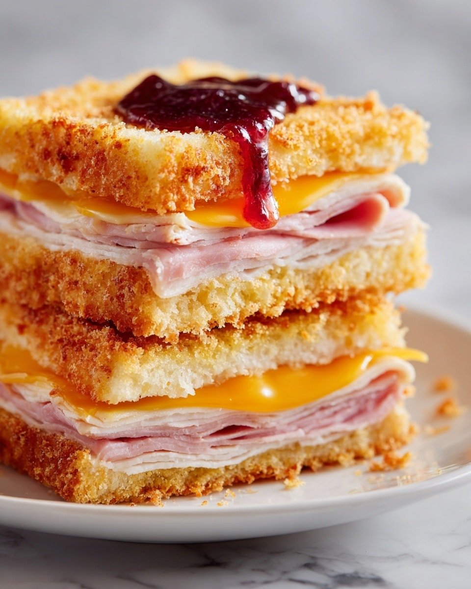 Monte Cristo Sandwich with Raspberry Dipping Sauce Recipe - Recipe Image — Monte Cristo Sandwich with Raspberry Dipping Sauce, Monte Cristo Sandwich, Raspberry Dipping Sauce, Easy brunch recipes, Gourmet sandwich ideas