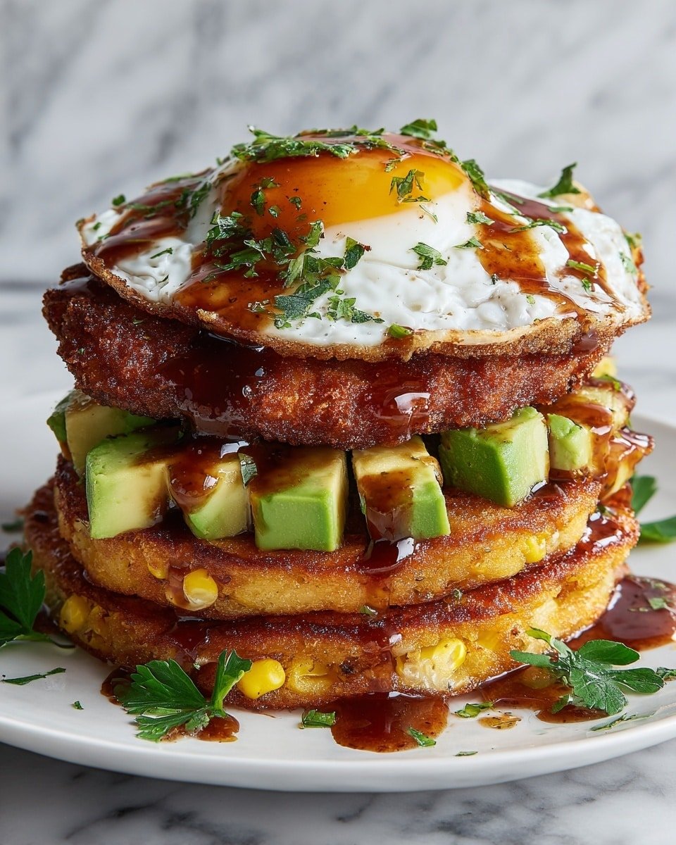 Sweet Corn Fritter Breakfast Sandwiches Recipe - Recipe Image — Sweet Corn Fritter Breakfast Sandwiches, corn fritter breakfast ideas, savory breakfast sandwiches, easy breakfast recipes, brunch breakfast sandwiches