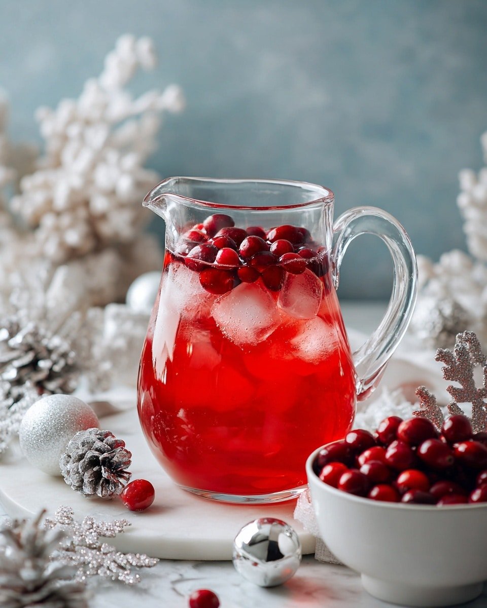 Christmas Mistletoe Margarita Recipe - Recipe Image — Christmas Mistletoe Margarita, festive holiday cocktails, cranberry orange margarita, easy Christmas drinks, holiday tequila cocktails