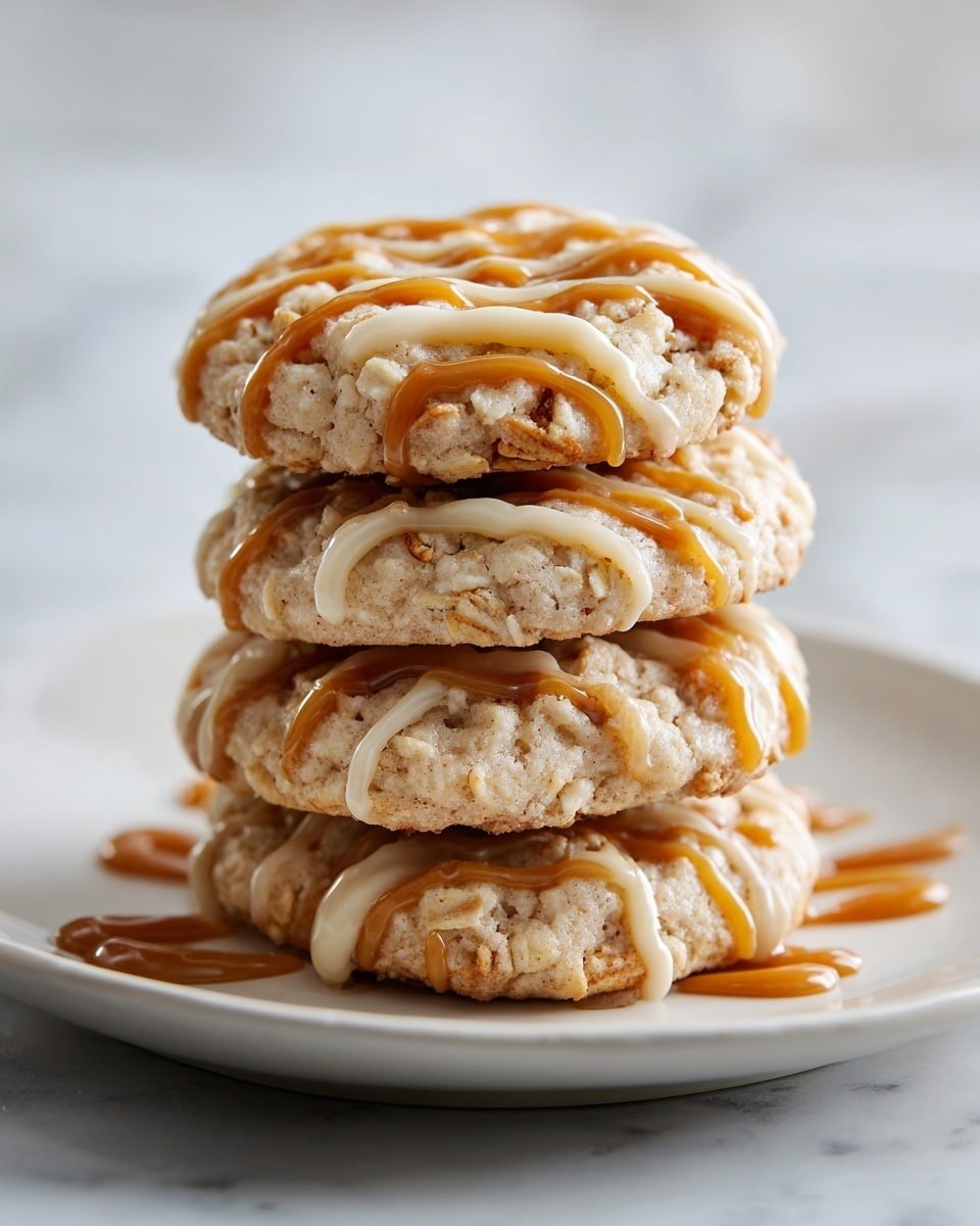 Maple Brown Sugar Cookies with Maple Glaze Recipe - Recipe Image — Maple Brown Sugar Cookies with Maple Glaze, cozy fall cookies, soft chewy maple cookies, homemade maple glaze cookies, fall dessert recipes