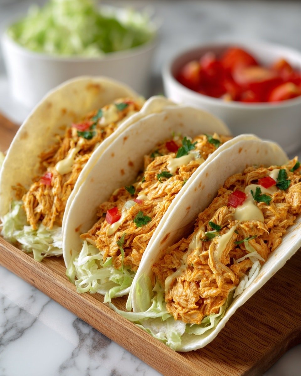 Slow Cooker Queso Chicken Tacos Recipe - Recipe Image — Slow Cooker Queso Chicken Tacos, easy slow cooker tacos, cheesy chicken tacos, weeknight dinner ideas, comfort food recipes