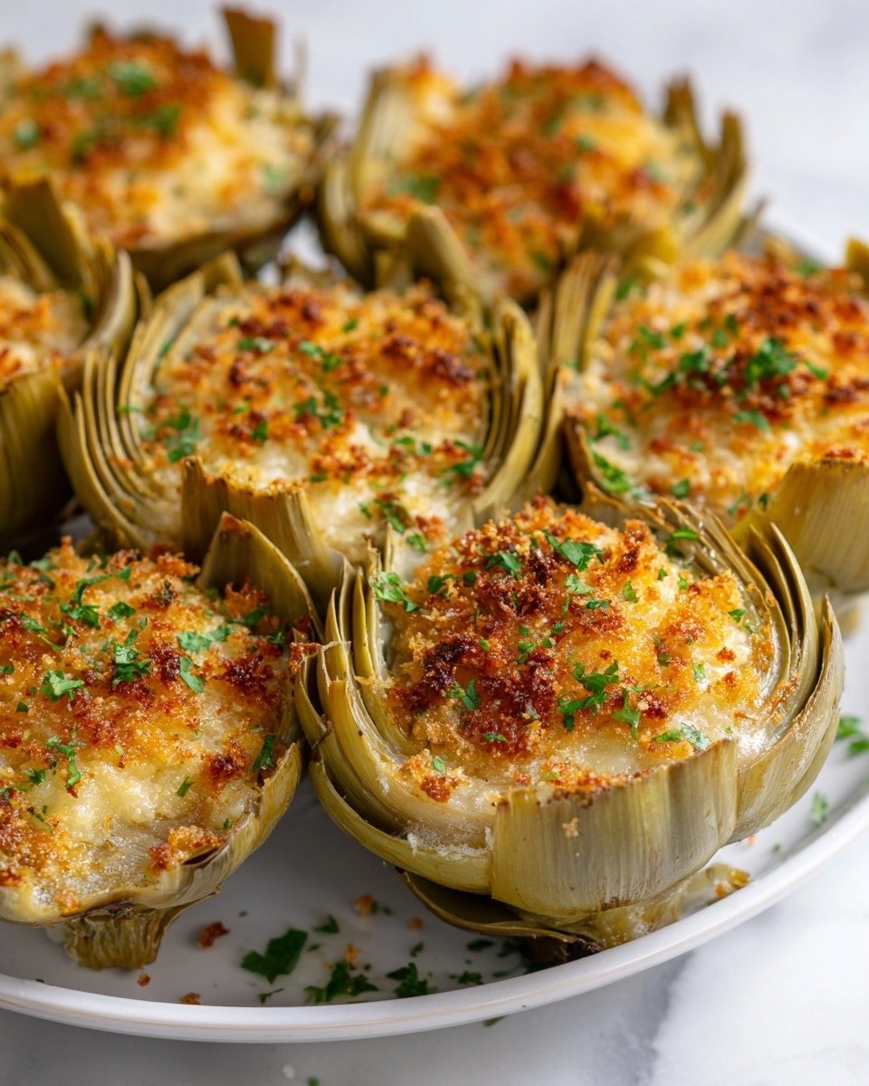 Crispy Parmesan Artichoke Hearts Recipe - Recipe Image — Crispy Parmesan Artichoke Hearts, crispy artichoke appetizer, Parmesan crust artichoke bites, easy artichoke snack, savory artichoke appetizer