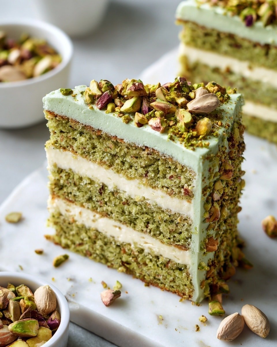 Pistachio Mascarpone Layer Cake: A Dreamy Delight Recipe - Recipe Image — Pistachio Mascarpone Layer Cake, pistachio cake with mascarpone, nutty creamy layer cake, elegant pistachio dessert, homemade pistachio cake