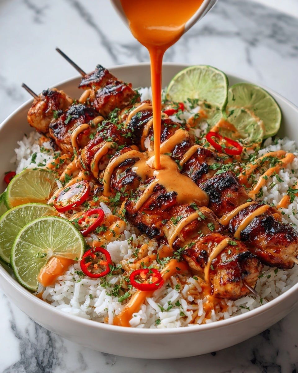 Sweet Chili Chicken Bowl with Coconut Lime Drizzle Recipe - Recipe Image — Sweet Chili Chicken Bowl with Coconut Lime Drizzle, flavorful chicken bowl recipe, quick weeknight dinner ideas, healthy coconut lime dishes, easy Asian-inspired bowls