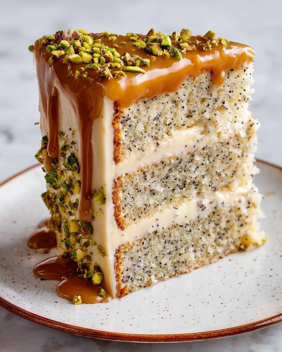 Pistachio Coffee Cake Recipe - Recipe Image — Pistachio Coffee Cake, pistachio nut cake, coffee-flavored cake, easy coffee cake recipe, nut-studded breakfast cake