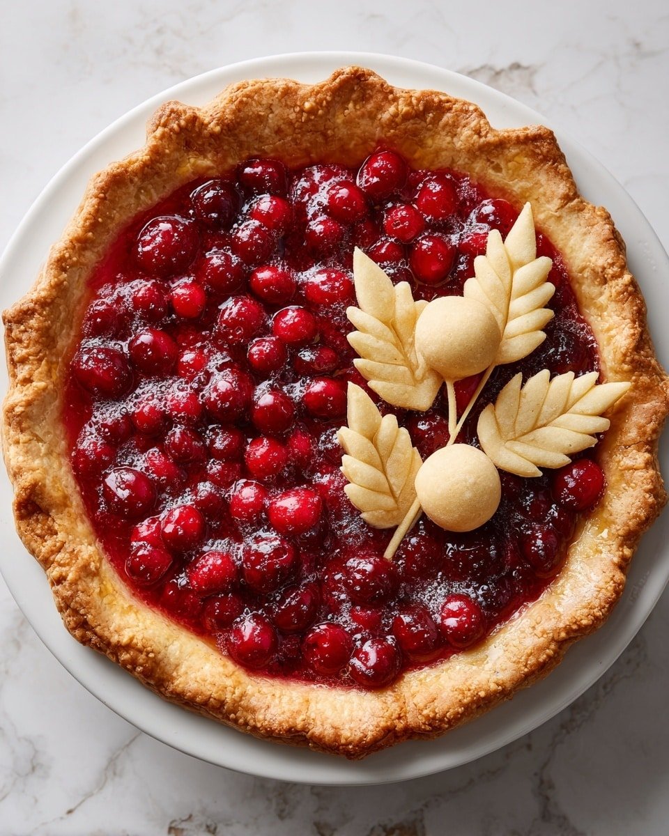 Cranberry Orange Custard Pie Recipe - Recipe Image — Cranberry Orange Custard Pie, festive cranberry orange pie, tangy custard dessert, holiday citrus pie, easy cranberry pie recipe