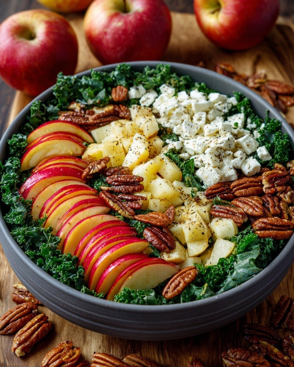 Irresistible Autumn Harvest Honeycrisp Apple and Feta Salad Recipe - Recipe Image — Autumn Harvest Honeycrisp Apple and Feta Salad, Honeycrisp apple salad with feta, seasonal fall salad recipes, healthy apple salad ideas, fall vegetarian side dishes