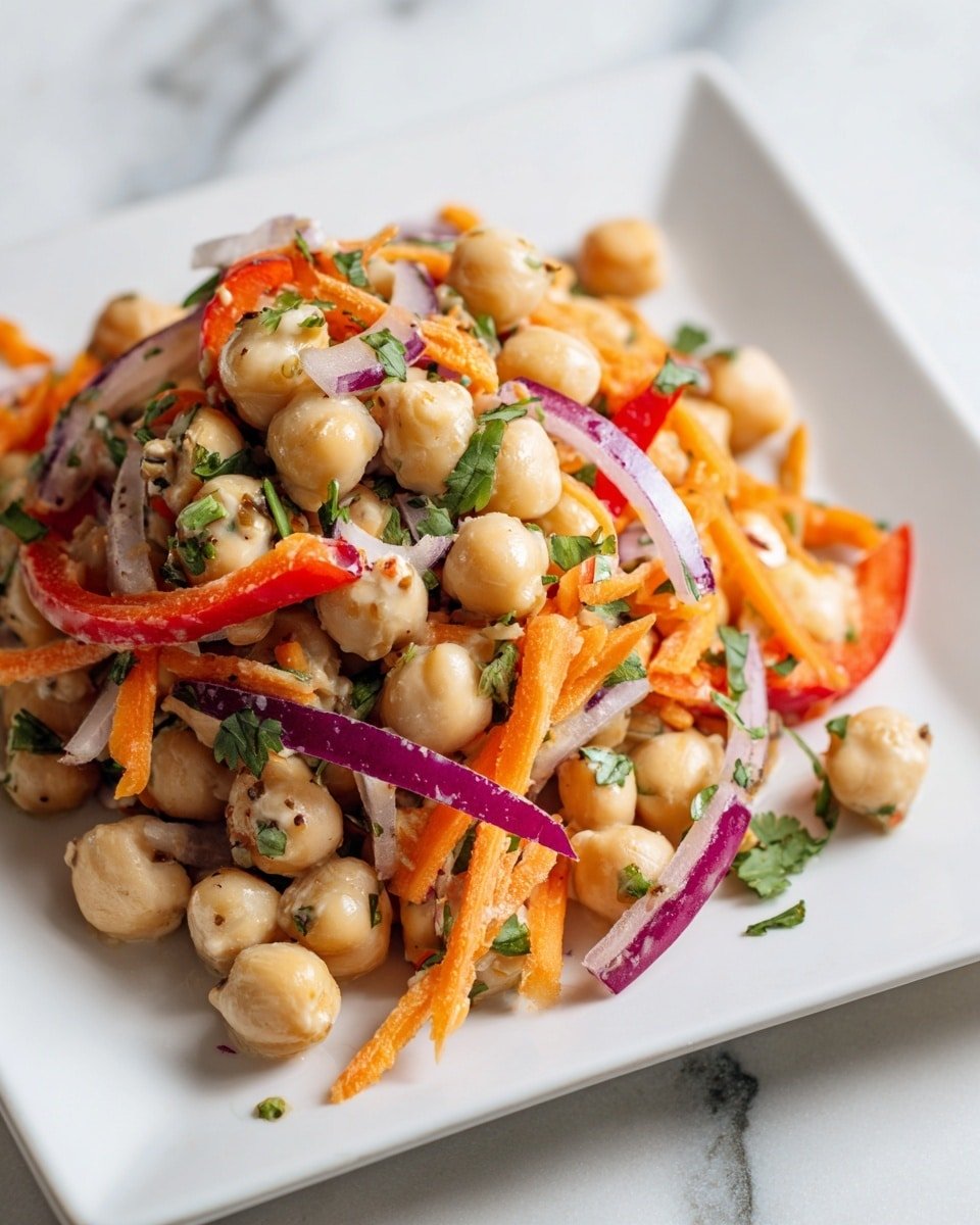 Crunchy Thai Chickpea Salad Recipe - Recipe Image — Crunchy Thai Chickpea Salad, Thai chickpea salad, healthy chickpea salad, vegan Thai salad, easy Thai salad recipe