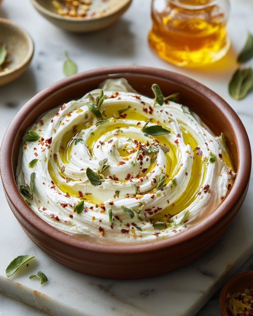 Spicy Ricotta Dip with Hot Honey Recipe - Recipe Image — Spicy Ricotta Dip with Hot Honey, Ricotta Dip with Spicy Honey, Creamy Spicy Ricotta Appetizer, Easy Hot Honey Dip, Spicy Cheese Dip with Honey