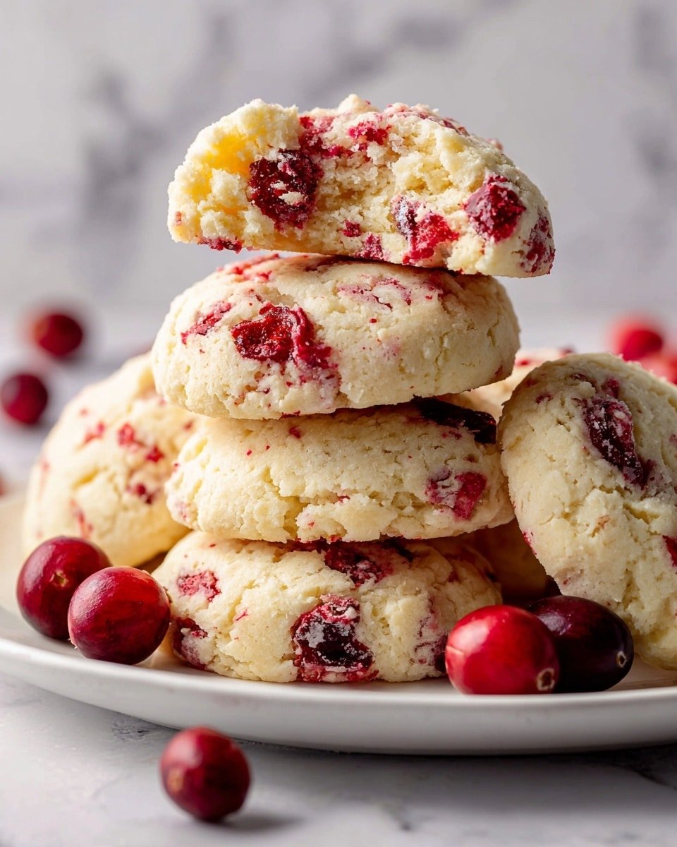 Cranberry Orange Shortbread Cookies Recipe - Recipe Image — Cranberry Orange Shortbread Cookies, festive holiday cookies, buttery cranberry cookies, citrus shortbread treats, easy holiday cookie recipe