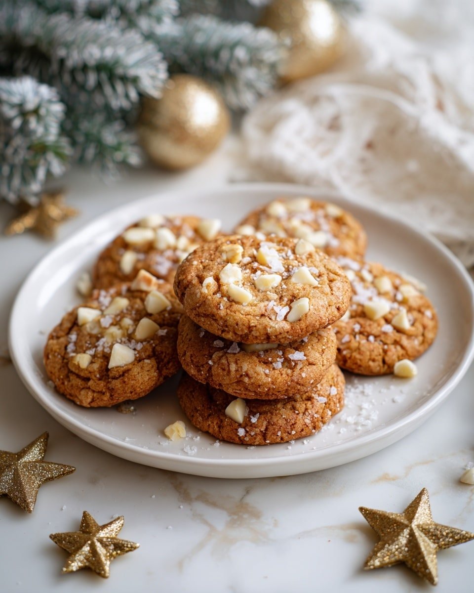 White Chocolate Macadamia Nut Cookies Recipe - Recipe Image — White Chocolate Macadamia Nut Cookies, white chocolate cookie recipe, macadamia nut cookies, easy cookie recipe, buttery cookie treats