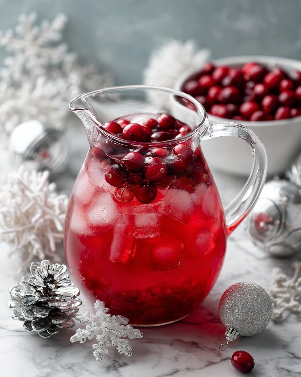 Christmas Mistletoe Margarita Recipe - Recipe Image — Christmas Mistletoe Margarita, festive holiday cocktails, cranberry orange margarita, easy Christmas drinks, holiday tequila cocktails