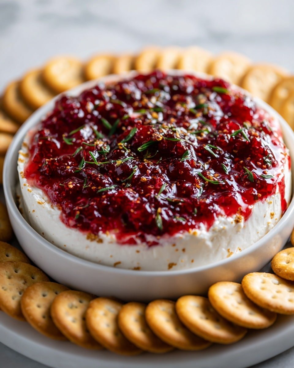 Spicy Cranberry Jalapeno Dip (Perfect for Holidays) Recipe - Recipe Image — Spicy Cranberry Jalapeno Dip, holiday cranberry jalapeno dip, festive spicy cranberry dip, easy holiday appetizer, flavorful cranberry jalapeno dip