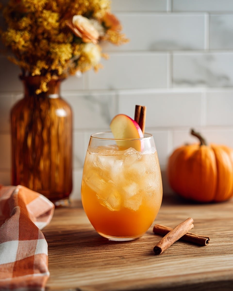 Apple Cider Aperol Spritz Recipe - Recipe Image — Apple Cider Aperol Spritz, fall cocktail recipes, seasonal Aperol drinks, easy autumn cocktails, festive apple cocktail