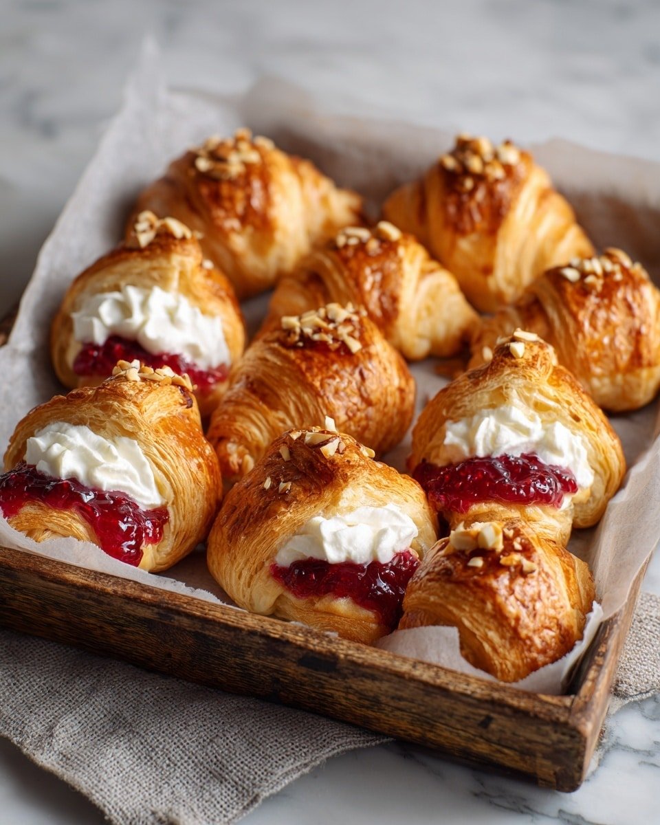 Cranberry Cream Cheese Crescent Bites Recipe - Recipe Image — Cranberry Cream Cheese Crescent Bites, holiday appetizer recipes, festive finger foods, easy cranberry crescent bites, holiday party snacks