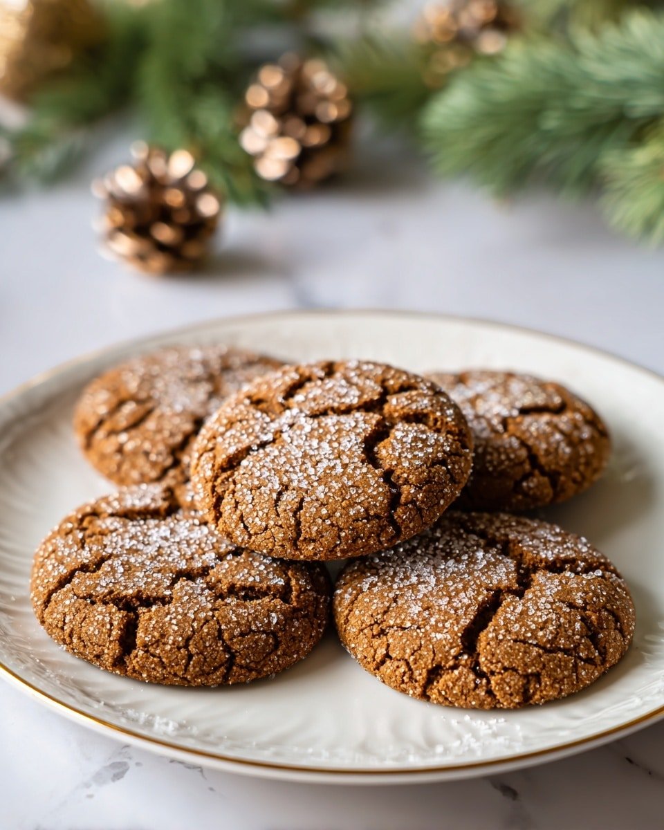 Spiced Molasses Cookies Recipe - Recipe Image — Spiced Molasses Cookies, molasses cookies with spices, holiday spice cookies, chewy ginger molasses cookies, warm spiced cookie recipe