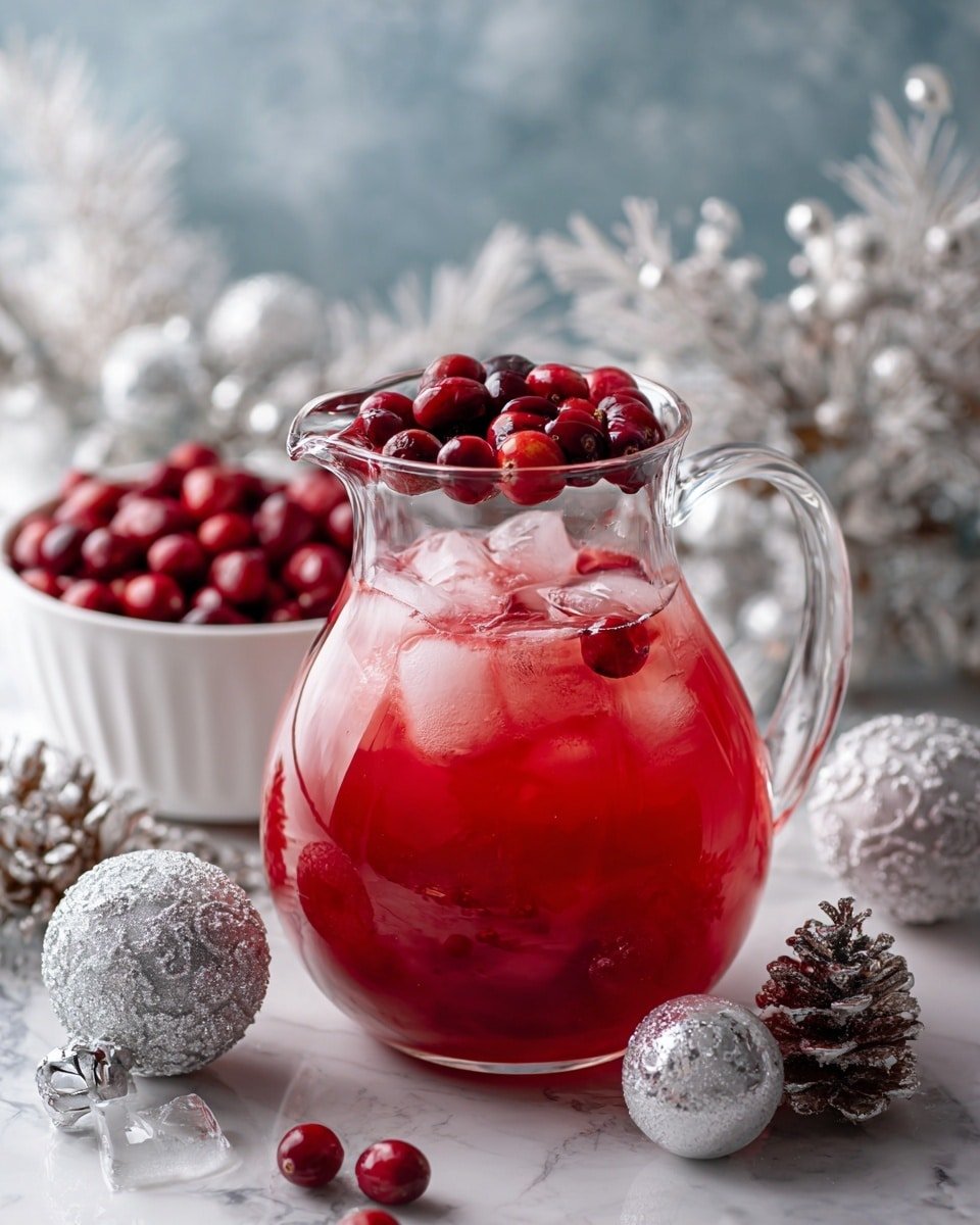 Christmas Mistletoe Margarita Recipe - Recipe Image — Christmas Mistletoe Margarita, festive holiday cocktails, cranberry orange margarita, easy Christmas drinks, holiday tequila cocktails
