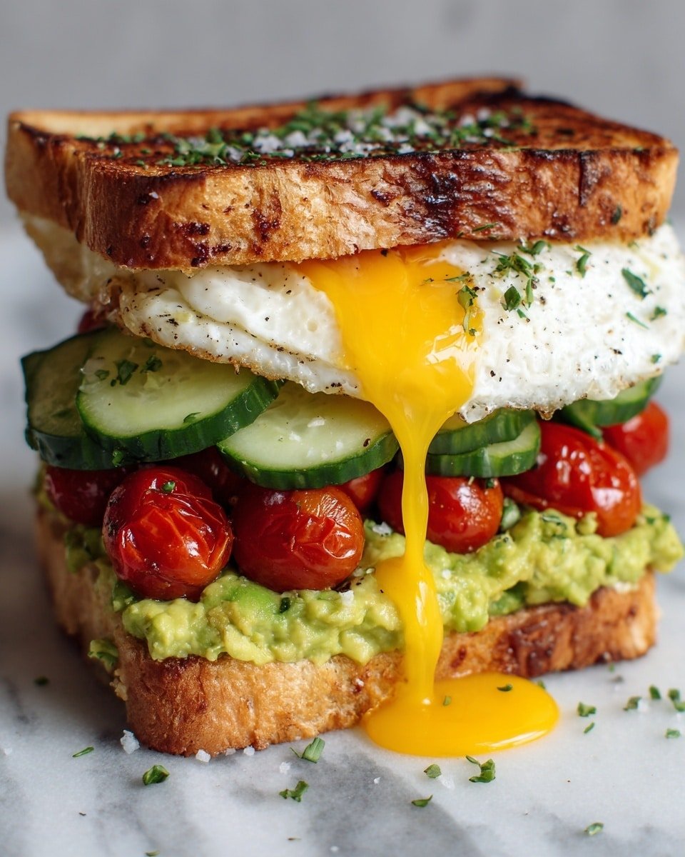 Mediterranean Breakfast Sandwich Recipe - Recipe Image — Mediterranean Breakfast Sandwich, Mediterranean breakfast ideas, hearty breakfast sandwiches, healthy breakfast recipes, brunch sandwich recipes
