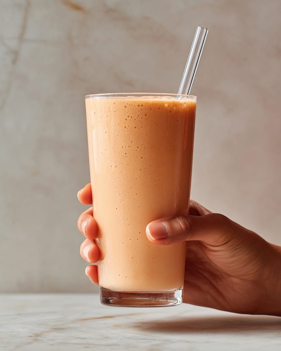Carrot Cake Smoothie Recipe - Recipe Image — Carrot Cake Smoothie, healthy carrot cake smoothie, easy carrot cake smoothie recipe, nutritious breakfast smoothie, creamy carrot cake drink