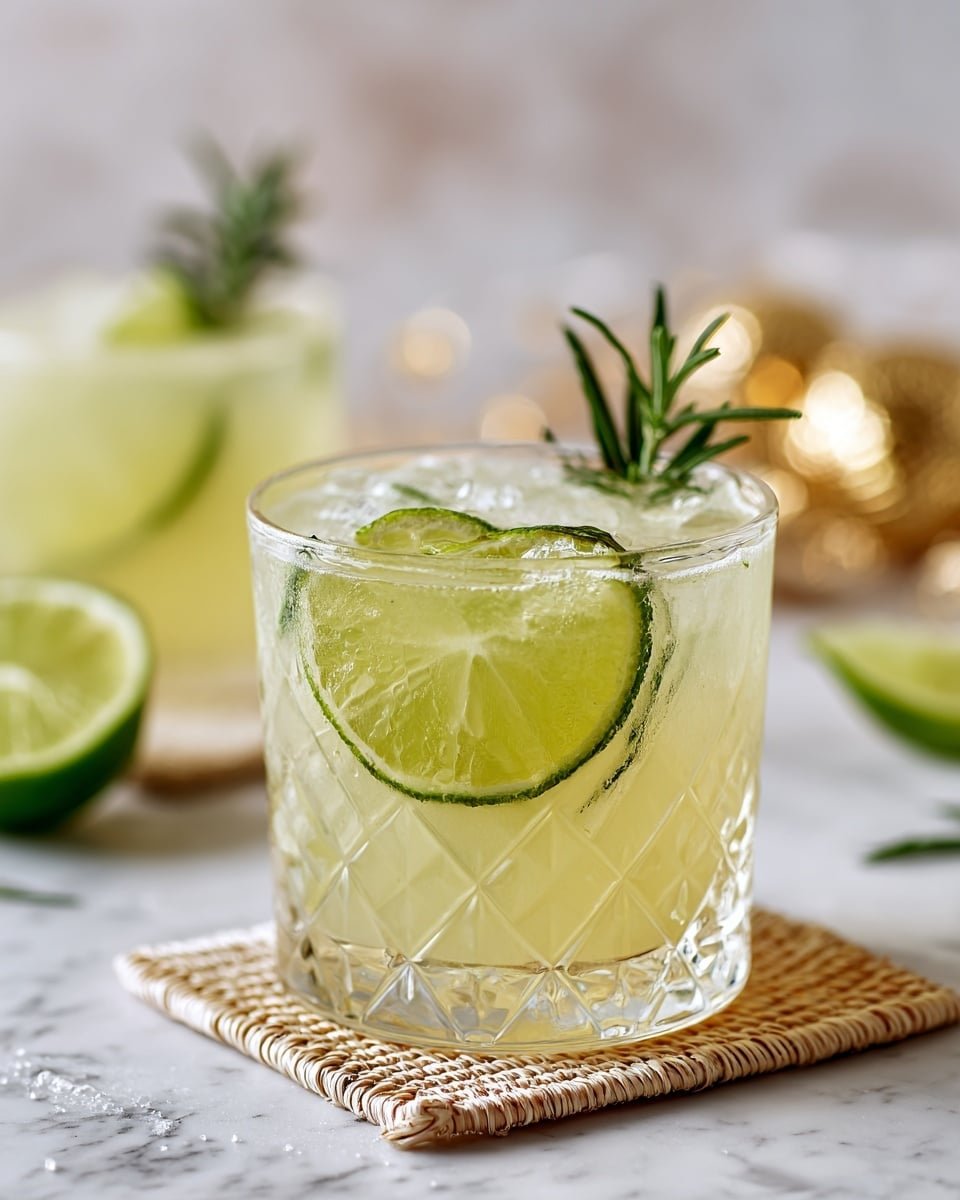 Rosemary Gimlet Recipe - Recipe Image — Rosemary Gimlet, rosemary gimlet recipe, herbal cocktail, refreshing gimlet, how to make rosemary gimlet