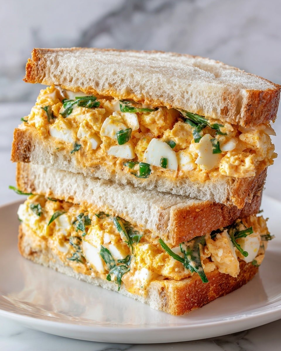 Crispy Egg Salad Recipe - Recipe Image — Crispy Egg Salad, crispy egg salad recipe, crunchy egg salad, savory egg salad with crunch, easy crispy egg salad