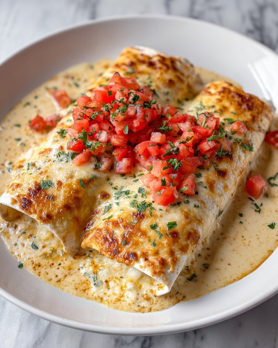 Cheesy Chicken Enchiladas with Creamy Sauce Recipe - Recipe Image — Cheesy Chicken Enchiladas with Creamy Sauce, chicken enchiladas, cheesy chicken casserole, creamy enchilada sauce, easy Mexican dinner