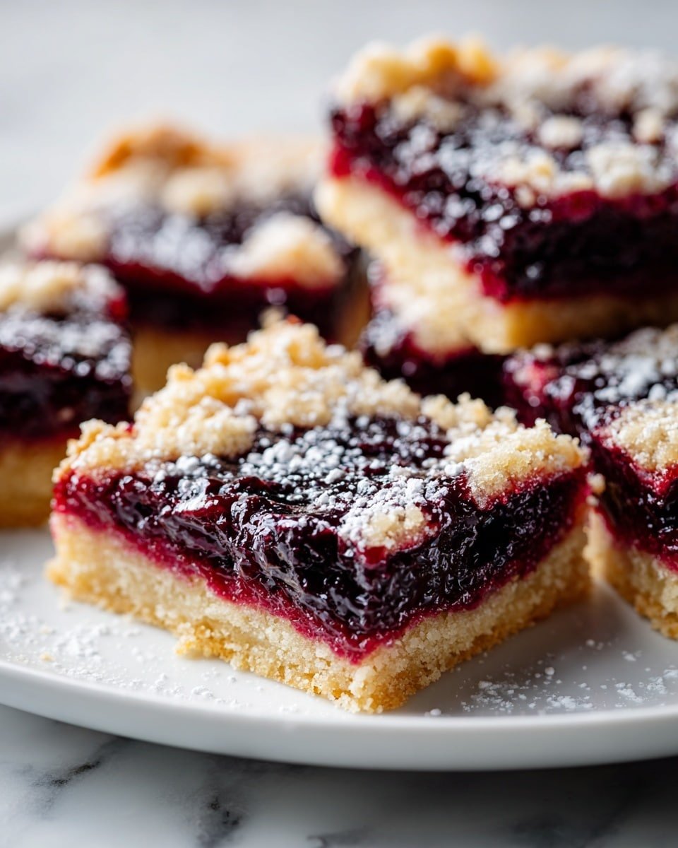 Cherry Pie Bars with Almond Glaze Recipe - Recipe Image — Cherry Pie Bars with Almond Glaze, cherry bar dessert recipe, almond glaze fruit bars, easy cherry dessert, portable cherry pie bars