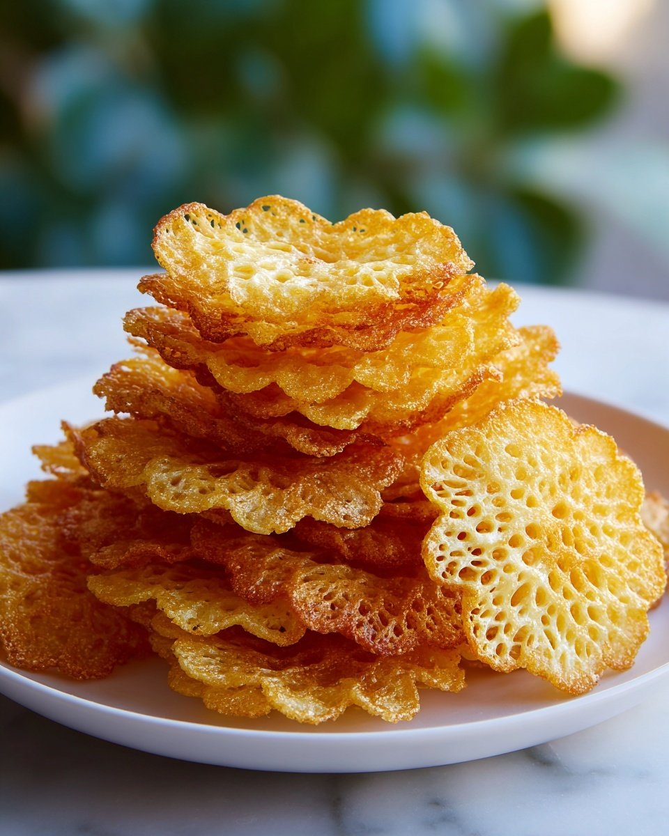 Crispy Cottage Cheese Chips Recipe - Recipe Image — Crispy Cottage Cheese Chips, healthy cottage cheese snacks, baked cheese chips, protein-packed snack ideas, easy cheese chip recipes