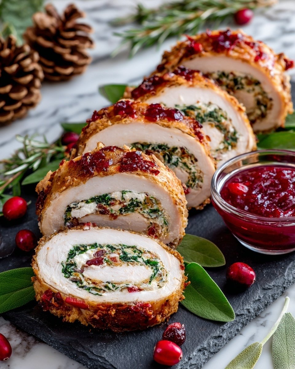 Stuffed Pork Tenderloin with Caramelized Onions, Spinach, and Goat Cheese Recipe - Recipe Image — Stuffed Pork Tenderloin with Caramelized Onions, Spinach, and Goat Cheese, pork tenderloin stuffed with caramelized onions and goat cheese, elegant pork dinner recipes, easy pork tenderloin ideas, savory stuffed pork recipes