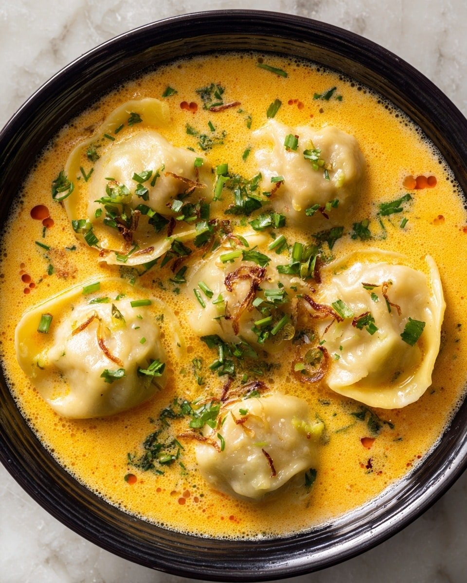 Quick Coconut Curry Soup with Vegan Dumplings Recipe - Recipe Image — Quick Coconut Curry Soup with Vegan Dumplings, Thai coconut curry soup, vegan soup recipes, quick vegan dinner, easy coconut curry