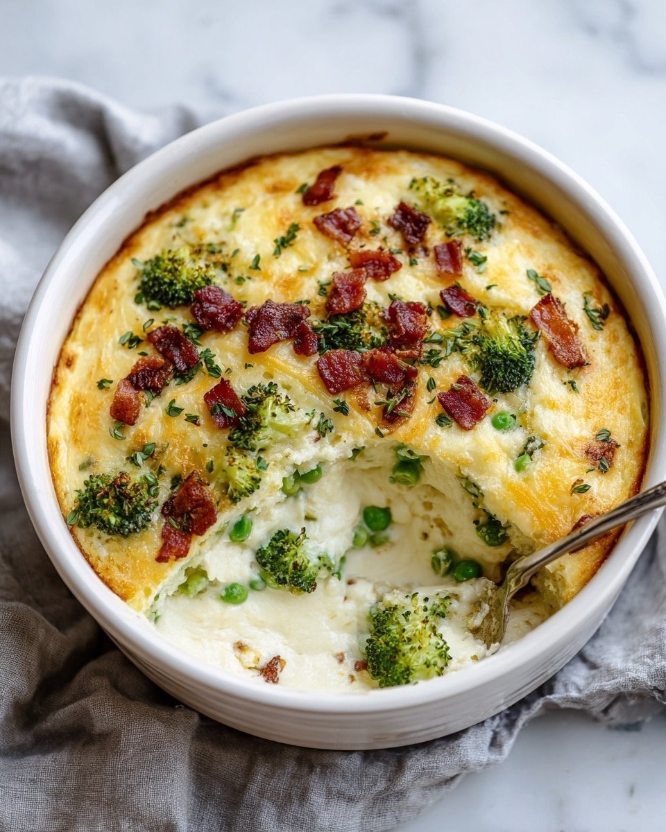 Loaded Cauliflower and Broccoli Casserole Recipe - Recipe Image — Loaded Cauliflower and Broccoli Casserole, healthy veggie casserole, cheesy cauliflower broccoli bake, easy vegetable casserole, comforting side dish recipes