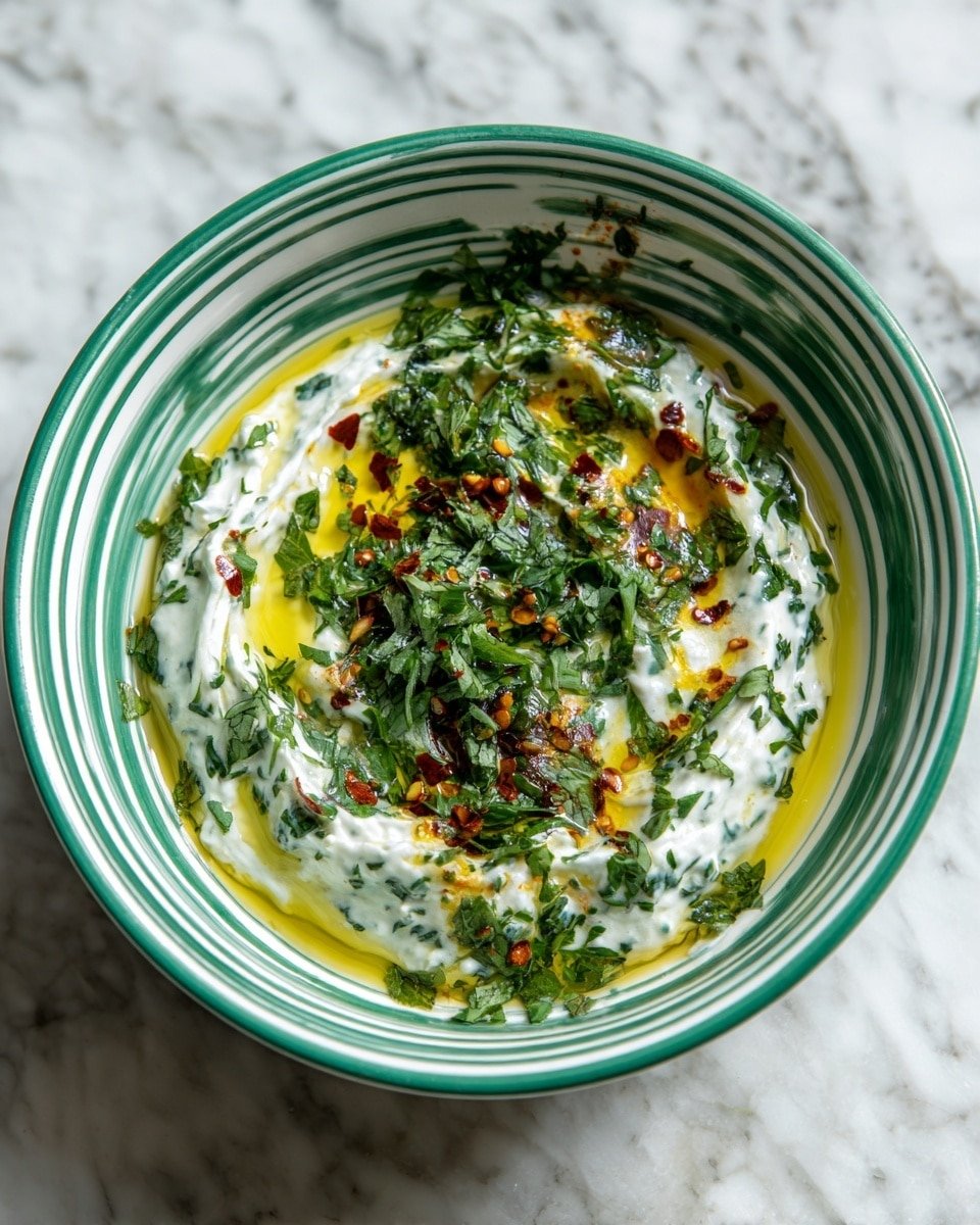 Palestinian Zucchini Dip Recipe - Recipe Image — Palestinian Zucchini Dip, Middle Eastern zucchini dip, healthy zucchini spread, easy zucchini appetizer, creamy zucchini dip