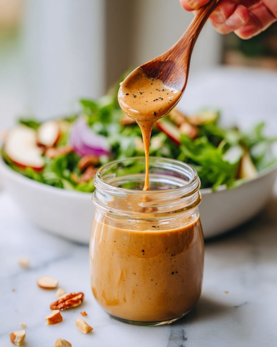 Creamy Balsamic Dressing Recipe - Recipe Image — Creamy Balsamic Dressing, easy salad dressing, homemade balsamic vinaigrette, quick creamy dressings, healthy salad toppings