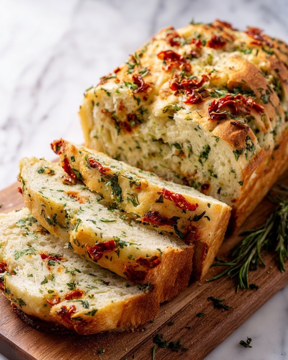 Caprese Quick Bread Recipe - Recipe Image — Caprese Quick Bread, savory bread with tomatoes and mozzarella, easy Italian bread recipes, quick bread ideas with basil, homemade Caprese loaf