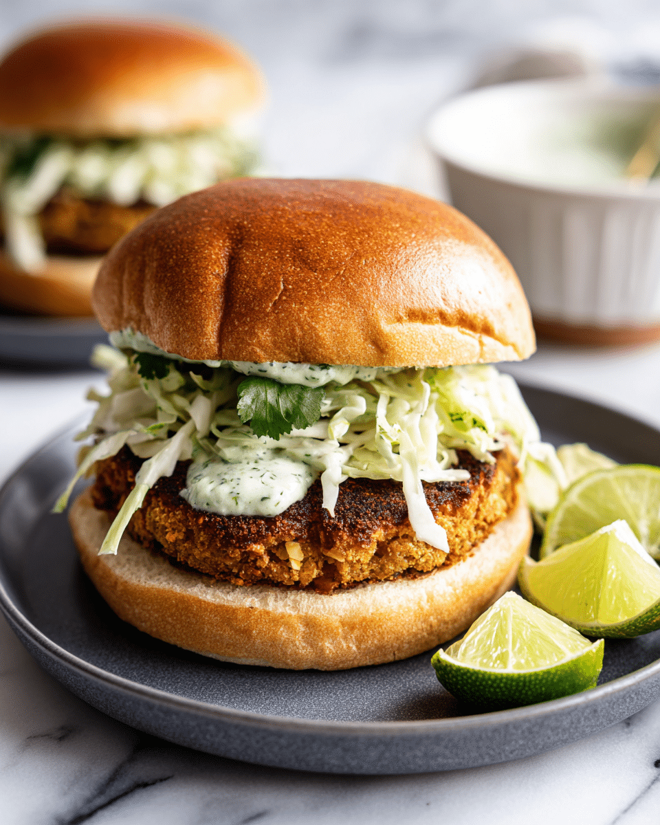 Crispy Cilantro Lime Chicken Sandwich Recipe - Recipe Image — Crispy Cilantro Lime Chicken Sandwich, cilantro lime chicken sandwich, crispy chicken sandwich, lime chicken recipe, flavorful chicken sandwich