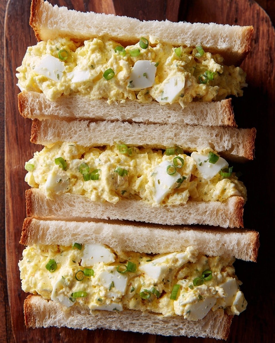 Japanese Egg Sandwich Recipe - Recipe Image — Japanese Egg Sandwich, fluffy egg sandwich, creamy egg salad, milk bread sandwich, easy Japanese sandwiches