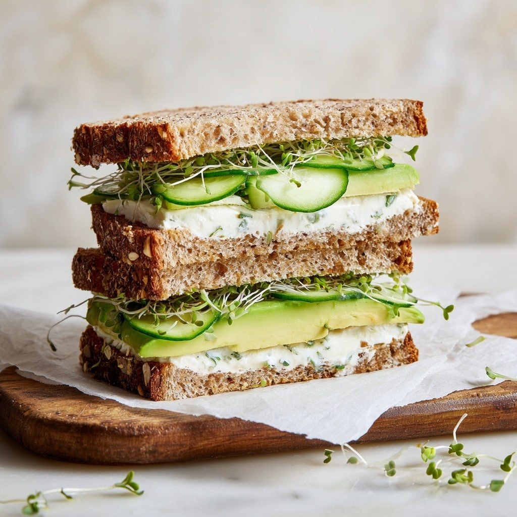 Green Goddess Sandwich Recipe - Recipe Image — Green Goddess Sandwich, healthy green sandwich, veggie packed sandwich, easy lunch ideas, vibrant sandwich recipe