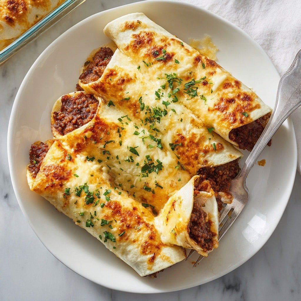 Vegan Lentil Enchiladas with Tomato Sauce and Vegan Cheese Recipe - Recipe Image — Vegan Lentil Enchiladas with Tomato Sauce and Vegan Cheese, vegan enchiladas, lentil enchiladas, plant-based Mexican recipes, vegan comfort food