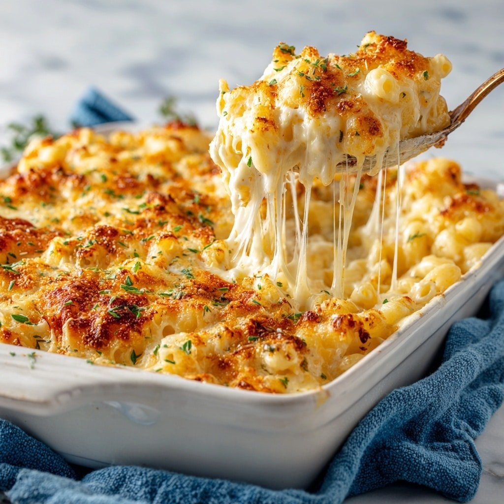 Cheesy Funeral Potatoes Recipe - Recipe Image — Cheesy Funeral Potatoes, easy comfort casserole, cheesy hashbrown bake, crispy topping potato dish, crowd-pleasing potato casserole