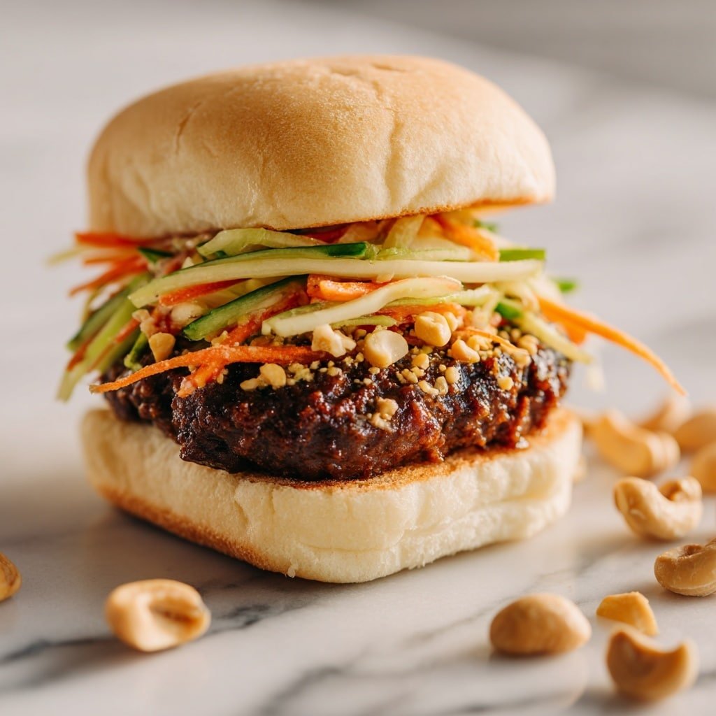 Thai Sloppy Joe Sliders Recipe - Recipe Image — Thai Sloppy Joe Sliders, Thai-inspired sliders recipe, quick easy sliders, spicy sloppy joe sandwiches, flavorful comfort food