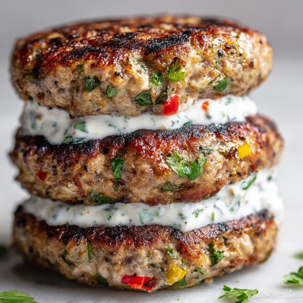 Juicy Greek Chicken Burgers With Amazing Tzatziki Delight Recipe - Recipe Image — Juicy Greek Chicken Burgers Without the Word Recipe, Greek chicken burgers, Tzatziki chicken burgers, Mediterranean chicken burger ideas, easy Greek-inspired dinner