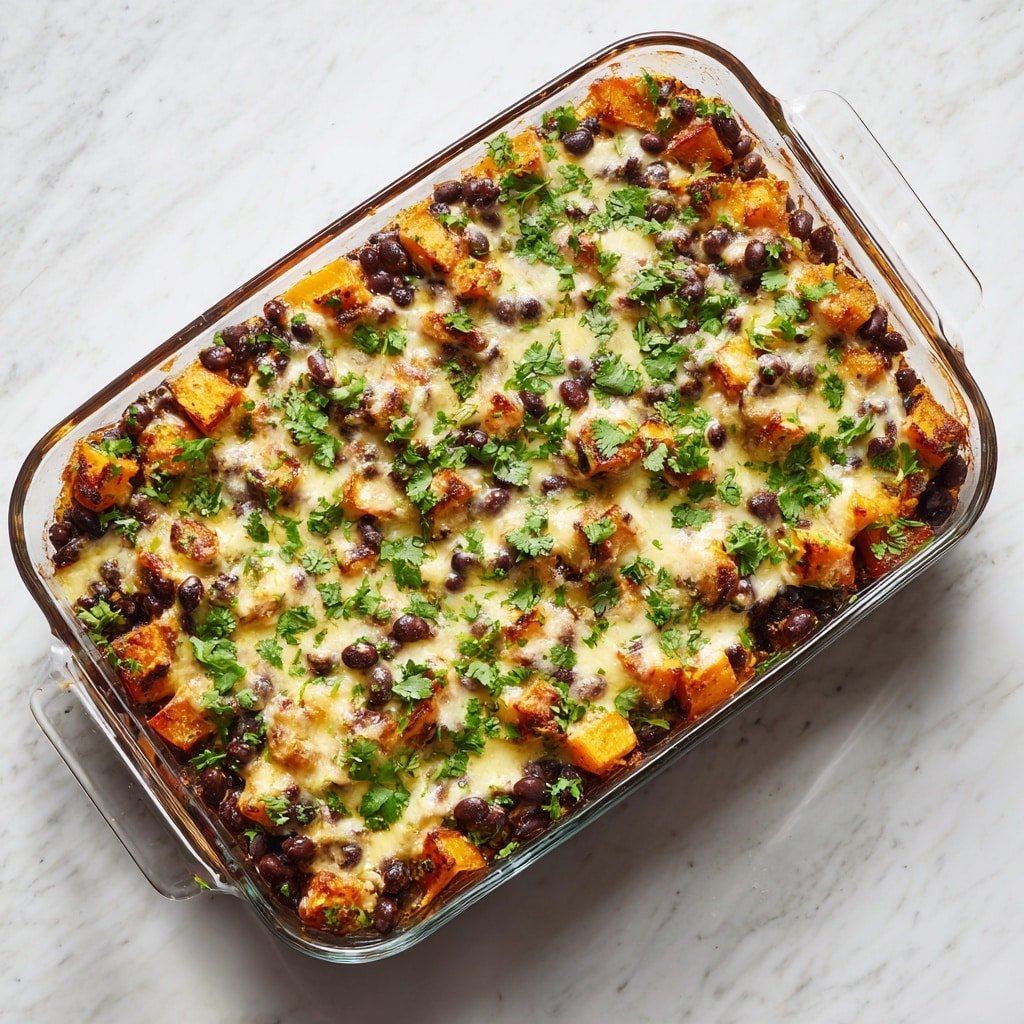 Sweet Potato and Black Bean Casserole Recipe - Recipe Image — Sweet Potato and Black Bean Casserole, healthy vegetarian casserole, hearty sweet potato recipes, comforting black bean dishes, easy vegan casseroles