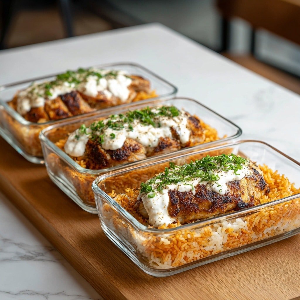 High Protein Creamy Cajun Chicken with Garlic Rice Recipe - Recipe Image — High Protein Creamy Cajun Chicken with Garlic Rice, Cajun Chicken and Rice, Protein-Packed Cajun Chicken Recipe, Creamy Cajun Chicken Dinner, Spicy Cajun Chicken with Rice