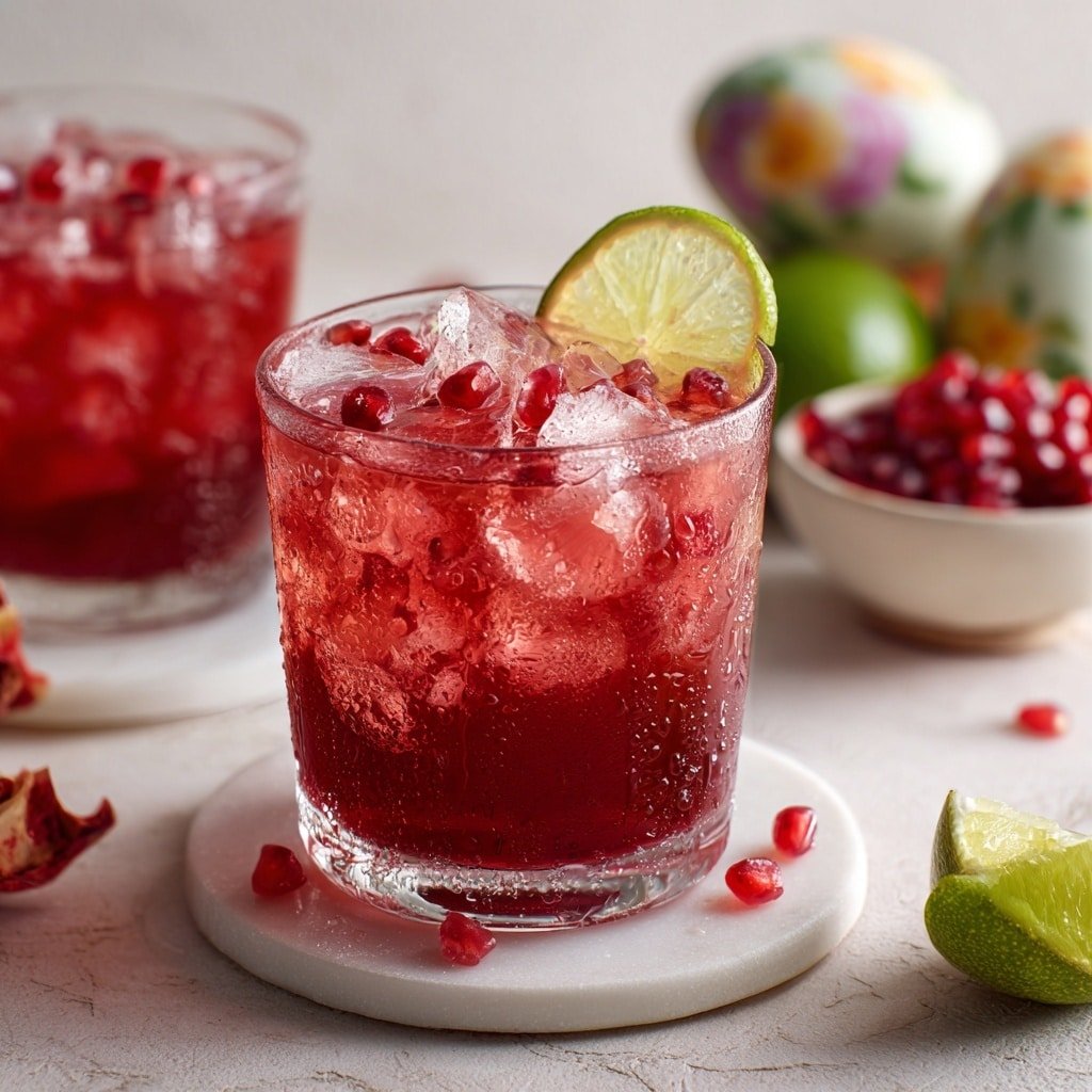 Pomegranate Sparkling Delight Recipe - Recipe Image — Pomegranate Sparkling Delight, sparkling pomegranate drink, refreshing fruit beverage, bubbly pomegranate cocktail, citrus pomegranate mocktail