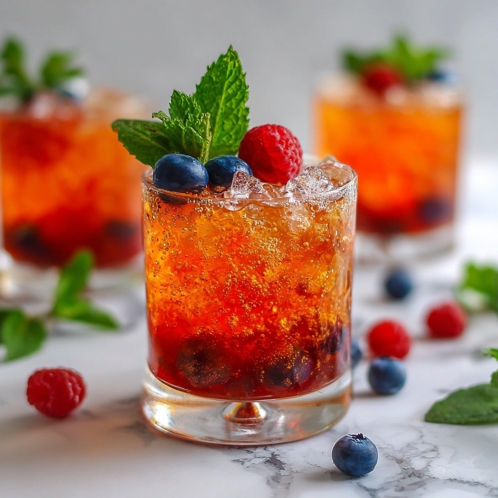 Berry Bunny Spritzer Recipe - Recipe Image — Berry Bunny Spritzer, berry spritzer drink, fruity sparkling beverage, refreshing berry cocktail, easy summer drinks